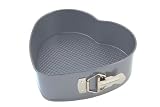 Swift Faringdon Collection Bakers Pride Non-Stick Heart Shape Springform Pan Carbon Steel 22 cm x 21 cm x 6.5 cm