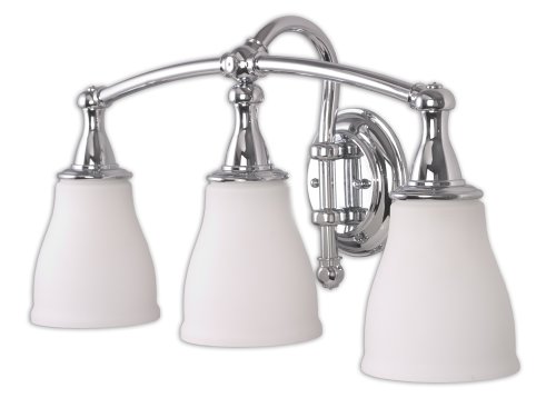 Price Pfister 7623-15 Mariella Three-Light Downward Wall Sconce, Chrome