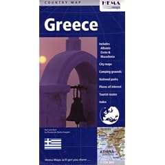 Greece Country Map by Hema (French, Italian and German Edition): HEMA Maps