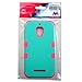 MYBAT TUFF Hybrid Phone Protector Cover for Alcatel 7024W One Touch Fierce - Retail Packaging - Teal/Pink