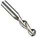 Cleveland 2165 High Speed Steel Short Length Drill Bit, Uncoated (Bright), Round Shank, 118 Degree Notch Point