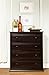 Davinci Signature 5-Drawer Tall Dresser in Dark Java