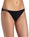 Vanity Fair Women's My Favorite Pants Illumination String Bikini, Midnight Black, Size 6
