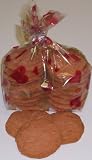 Gourmet Food : Scott's Cakes 1 lb. Raspberry Shortbread Cookies in a Multi-Heart Bag