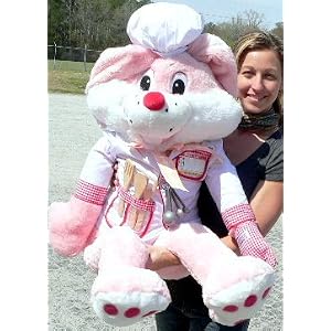 BIG STUFFED BUNNY CHEF - OVER FOUR FEET TALL JUMBO 50 HUGE STUFFED SOFT RABBIT COOK WEARS... by 