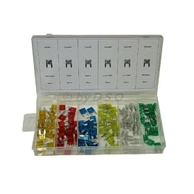 Toolzone 120pc Mini Car Blade Fuses In Box