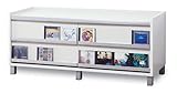 オークス CDキャビネット CDS1244W ホワイト
