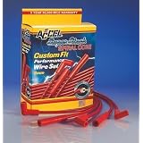 ACCEL 5040R 8mm Super Stock Spiral Universal Wire Set - Red by Accel