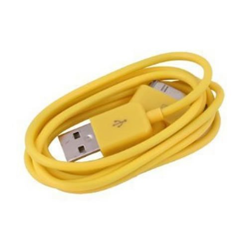 Jazooli USB Charge & Sync Dock Connector Cable For All Apple iPod Classics - Yellow Jazooli USB Charge & Sync Dock Connector Cable For All Apple iPod Classics - Yellow