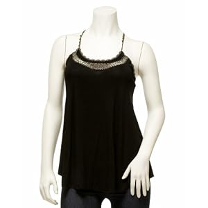 Buy 2b Metallic Crochet Racerback Tank by bebe
