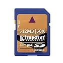Kingston 512MB Elite Pro Secure Digital Memory Card ( SD/512-S )