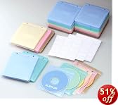 ELECOM �s�D�zCD�EDVD�P�[�X(���ʎ��[�E�t�@�C�����O�\) 300������ 5�F�p�b�N CCD-019XL5C