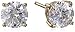 Platinum-Plated Sterling Silver Swarovski Zirconia (2cttw) Round Stud Earrings