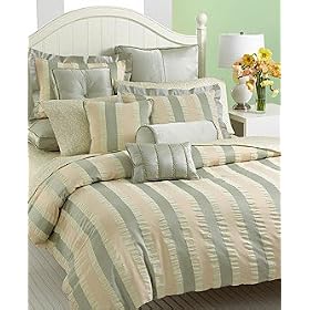 Charter Club Satin Stripe Bedding King Bedskirt NEW