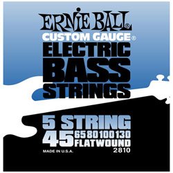 Ernie Ball 2810  Flatwound Bass 5-string .045 - .130