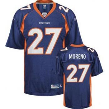 Knowshon Moreno Denver Broncos Navy Reebok Replica Jersey - XL