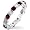 3.9ct 925 Sterling Silver 14k White Gold Plated Created Ruby & Diamond Cz Eternity Ring (5)