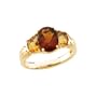 14K Yellow Gold 7/8 ct. Citrine and 1 2/3 ct. Madeira Citrine Ring