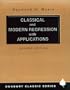 Classical and Modern Regression with Applications (Duxbury Classic)
