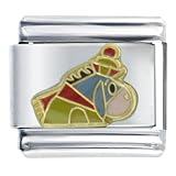 Animal Winter Eeyore Licensed Disney Golden Italian Charm Bracelet