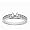 14k White Gold Channel Set Round Brilliant Diamond Engagement Ring Setting (1/2 ct tw, I, I1)