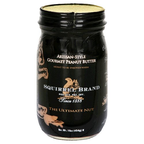 Squirrel Brand Nuts, Artisan-Style Peanut Butter, 16-Ounce Jars (Pack of 2) by Squirrel Brand