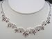 Lilac and White Crystal Necklace Set N1Z47