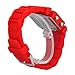 Plane Style Digital Display LED Silicone Wrist Watch Single Red