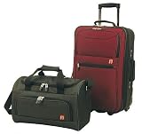 Luggage America O-200-2-BK Olympia Liberty 2pc Set