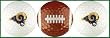 St. Louis Rams Golf Balls w/ Football