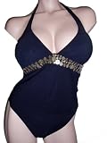 Profile by Gottex Black Halterkini Swimsuit Set