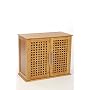 Meuble � fixer au mur 2 portes en bambou 