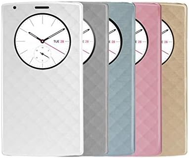 Smart Quick Circle Cover Case for LG G4 QI wireless charging NFC Chip attached (Pink with IC chip)