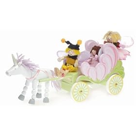 Click here to buy LE TOY VAN - Fairy Carriage with Unicorn by Le Toy Van.