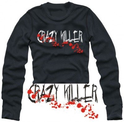 Coole Fun T-Shirts CRAZY KILLER  LANGARM t-shirt , Gr&ouml;sse: XXL Preisvergleich