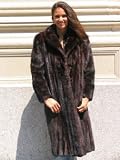 GLAMOROUS MAHOGANY MINK FUR COAT sz8
