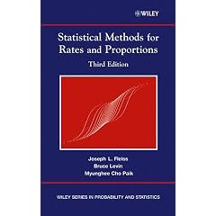 Statistical Methods for Rates and Proportions (Wiley Series in Probability and Statistics)