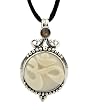 Sterling Silver Tagua Nut Om Pendant