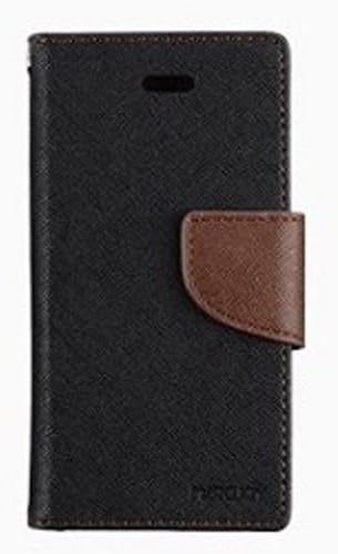 MIKUL® Apple Iphone 5&5s Case/cover/holster Colourful & Fashion Folio Case Flip Feature with Kickstand&credit/id Card Holder Wallet Pu Leather Magnetic Buckle (Black&chocolate)