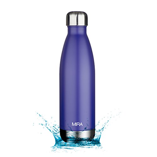 Mira insulated double wall vacuum stainless steel water bottle, 1…