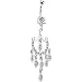 Crystalline Gem Prestigious Chandelier Belly Ring