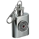 Review Sterling & Classic SC619 / Celtic Knot Red Jewel 1oz Keyring Stainless Steel Hip Flask