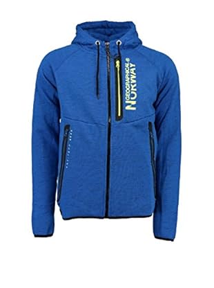 Geographical Norway Sudadera con Cierre Gunmetal (Azul)