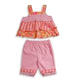 Picture Me - Infant Girls Sleeveless Capri Set, Coral