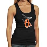 MLB Majestic Baltimore Orioles Ladies Black Pearl Tank Top