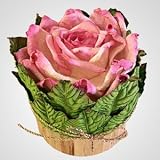 Papier-mache Bonny Rose Leaf Box