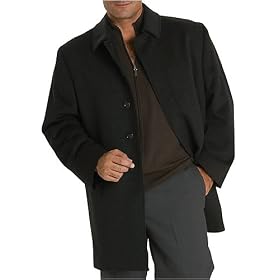 Pronto Uomo Three-Quarter Length All-Wool Topcoat by Pronto Uomo