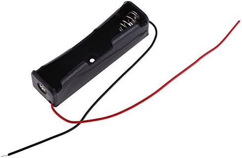 Vktech® 5 Pcs New 18650 17500 18500 Battery 3.6~4.2V Clip Holder Box Case Black