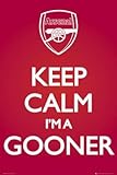 Arsenal FC Keep Calm I'm a Gooner Sports Poster Print