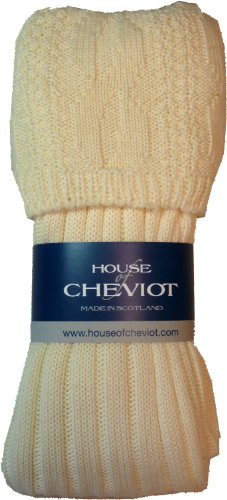 Glenmore Kilt Socks (Medium (8.5-10.5), Ecru)